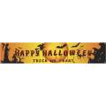 Miniatyrbillede 2 af 5: Halloween dekorationer, stort halloween stofbanner til indendørs udendørs bar butiksdekoration, til Halloween fotoboks baggrund plakatdekoration