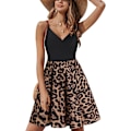 Miniatyrbillede 1 af 6: STYLEWORD Dame V-hals Blomstret Spaghetti Strap Su