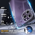 Miniatyrbild 3 av 6: Miracase Glass Series Designad för iPhone 14 Pro Max Case 6,7 tum, [2023 Upgrade] Bumper Case med inbyggd 9H härdat glas Scr Clear-A
