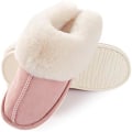Pikkukuva 3 / 5: Naisten tohvelit Memory Foam Pehmeä Lämmin Slip On Kotitohvelit, Liukumaton Pehmo Sisä- ja ulkokäyttöön (Koko: Suuri)