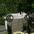 Miniatyrbillede 1 af 11: Vindmølle Have Vindsnurra Bil Racer Vind Metal Party Festival Orn white one-size