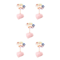 Pikkukuva 1 / 5: 1/2/3/5 Onnenpuu Kodin sisustus Hieno käsityö ja luonnollinen powder+Multicolored 13cm 5PCS