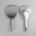 Miniatyrbilde 1 av 5: Håndholdt speil Forstørrelsesspeil Håndspeil med håndtak Silver