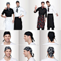 Miniatyrbild 3 av 11: Färgglad Pirates Chef Cap Skull Cap Professionell Catering Olika Chef Hatt