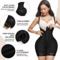 Miniatyrbillede 4 af 6: Colombiansk postpartum-gørdel med reducerende waist trainer M Black