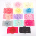 Miniatyrbillede 3 af 5: Baby Bowknot Pandebånd Blomster Sløjfer Turban Elastisk H