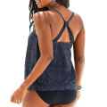 Miniatyrbilde 6 av 6: Dame Badedrakt Shorts Sett Push-Up Bikini Badeklær Strandklær Blue L