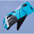 Miniatyrbild 5 av 5: Skidsnöhandskar för barn Vinter Kallt väder Vindtät Varm light blue 22cm