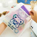 Miniatyrbilde 3 av 7: Bærbar penn for etui Transparent PVC Pennboks Veske Student skrivesaker Sminke oppbevaring Organizer
