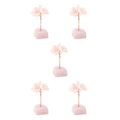 Pikkukuva 2 / 5: 1/2/3/5 Onnenpuu Kodin sisustus Hieno käsityö ja luonnollinen powder+powder 13cm 5PCS