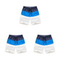 Pikkukuva 1 / 5: 1/2/3/5 Hengittävät ja tyylikkäät miesten shortsit - kesään Blue and Dark Blue XL,1 3PCS