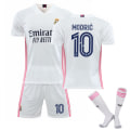 Miniatyrbild 1 av 2: 20-21 Real Madrids nya set Barn Vuxna Fotbollströja Träningströja No.10 MODRIC L