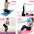 Pikkukuva 3 / 5: Joustava vetoköysi, poljinvastusnauha 4 putkea Poljinvastusnauha Köysi Kuntosalitarvikkeet naisille Pilates A