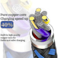 Miniatyrbillede 3 af 4: 5-pak nylon iPhone-oplader Lightning-kabel Hurtig opladning