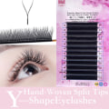Miniatyrbilde 3 av 6: Y-formede løsøyevipper Myke Lette Fluffy Wispy Øyevipper Cosplay Sminkeverktøy 8-12 mix warpage dd 0.07