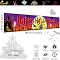Pikkukuva 2 / 5: Aavemainen kummitustalo Halloween-tausta - Kauhuyö