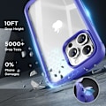 Miniatyrbild 4 av 8: Miracase Glass Series Designad för iPhone 14 Pro Max Case 6,7 tum, [2023 Upgrade] Bumper Case med inbyggd 9H härdat glas Scr Purple