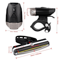 Miniatyrbillede 4 af 5: Highlighter Forlygte USB Opladningslys Hjelmlys Cykel Cha