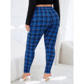 Miniatyrbillede 2 af 4: Dame Plus Size Ternede Leggings med høj talje Skinny Bukser S