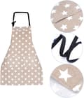 Miniatyrbilde 3 av 4: Stars Forkle med Lomme Justerbart Matlagingsforkle Kjøkkenforkle Smekke Forkle BBQ Bakeforkle Dameforkle