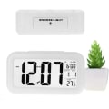 Miniatyrbild 2 av 5: Creative Alarm Clock Morning Snooze Wake Up Clock Väckarklocka LED-bakgrundsbelyst digital display med kalenderdatumvisning Smart indikator (vit)