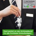 Miniatyrbillede 1 af 5: Metal indkøbsvognstoken Nøgle - indkøbsvognstoken - aftagelig