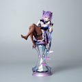 Pikkukuva 1 / 5: 21 cm Genshin Impact Anime Hahmo Keqing Toimintahahmo Malli D Purple One Size