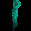 Miniatyrbillede 4 af 5: Lysende Glødende Netstrømper Glow In The Dark Netstrømpe Cyan ONESIZE
