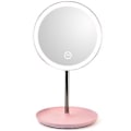 Miniatyrbillede 5 af 5: Spejl badeværelsesbord Multifunktionelt makeupspejl Led makeupspejl Natbord med lampe Natbord