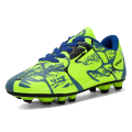 Miniatyrbilde 1 av 2: Barn Tenåring Fotballsko Spikes Sko Fotball Trening Joggesko Green 42