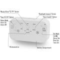 Miniatyrbild 4 av 5: Creative Alarm Clock Morning Snooze Wake Up Clock Väckarklocka LED-bakgrundsbelyst digital display med kalenderdatumvisning Smart indikator (vit)