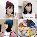 Miniatyrbilde 2 av 5: Varm vinterstrikket lue for dame vinter herre høst og vinter ull Hold varmen Plysj genser unisex Mohair yellow M 55-58cm