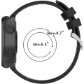 Miniatyrbild 4 av 4: Ersättande handledsrem av silikonkypert för Garmin Forerunner 158/55