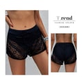 Miniatyrbillede 5 af 6: Badeshorts til kvinder med høj talje Blondebadedragt Badebukser, Sort, XXL