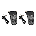 Miniatyrbild 3 av 5: 1/2 saxpåse PU-läder med justerbart axelbälte Black 2PCS