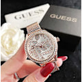 Miniatyrbillede 3 af 3: Rose Gold Rustfrit stål Mesh Armbåndsur Mode