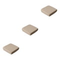 Pikkukuva 4 / 5: 1/2/3/5 Pestävä Pölytiivis Päällinen Tyylikäs ja käytännöllinen Coffee 10cm 3PCS