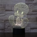 Miniatyrbillede 2 af 5: TweetyBird LED Natlampe USB Touch Sensor RGB Dekoration C