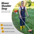 1 ST (Orange) Trimmer Axelrem - Dubbel Axelsele T