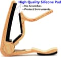 Kitara Capo 5 Plektrillä (Alkuperäinen Puuväri) - 75 * 80 mm, Alloy Gui
