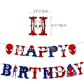 Miniatyrbild 2 av 5: Spiderman thème enfants fête d'anniversaire bannière dekoration f