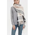 Miniatyrbild 4 av 5: Dammode lång sjal Big Grid Winter Warm Lattice Large Scarf