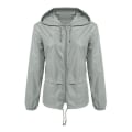 Miniatyrbild 1 av 5: am lättviktsregnkappa Utomhus Bärbar Vattentät Hoodie ragkedja Regnjacka För S D