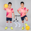 Miniatyrbild 7 av 7: Pojkar Fotbollströja träningsoverall Barnfotboll Sportuniformer Barn Lekboll Sportkläder Kit väst barnfotbollsdräkt Strumpor Green Not Custom 2XSHeight 130-140CM