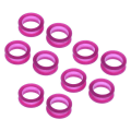 Miniatyrbilde 5 av 5: 1/2/3/5 10x Barber Frisør Saks Fingerring Purple 10 pcs 2PCS