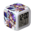 Miniatyrbild 1 av 4: Genshin Impact Anime Surrounding Mute Night Light Led Color Changing Function Cartoon Colorful Alarm Clock-a23