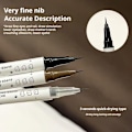 Miniatyrbild 10 av 11: Eyeliner Penna Vattentät Långvarig Snabbtorkande Liggande Silkesmask Penna Flytande Eyeliner 02 Red Brown One size