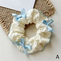 Miniatyrbild 1 av 11: Handgjorda Blommiga Hårband i Bomull för Kvinnor - Trendiga Hårtillbehör Off white One size
