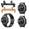 Miniatyrbild 3 av 11: För Amazfit T-Rex3 Rostfritt Stål Huvudkorn Metallanslutning Annons black For Amazfit T