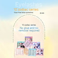 Miniatyrbild 2 av 11: UWN tolv stjärnbilder limfria lösögonfransar simulerade X7 Lower eyelashes One size